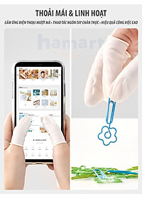 Túi 100 Bao Ngón Tay Cao Su Bọc Bảo Vệ Đầu Ngón Tay Chống Mài Mòn Bụi Bẩn Bảo Hộ Lao Động