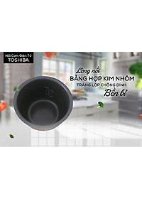 Nồi Cơm Điện Tử Toshiba RC-10NMFVN (WT) (1 Lít) - Hàng Chính Hãng