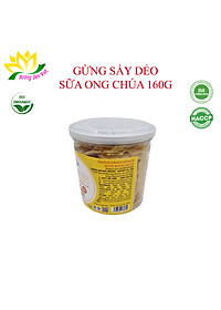 GỪNG SẤY DẺO SỮA ONG CHÚA HŨ 160G - HƯƠNG SEN VIỆT