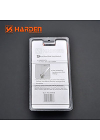 Bộ Lục Giác Đầu Bi 09 Chi Tiết HARDEN 540603 Loại Ngắn, Hàng Chính Hãng, Được Làm Từ Chất Liệu Thép Chrome Vanadium, Độ Cứng Cao. Sản Phẩm Đựng Trong Vỉ Nhựa Tiện Lợi Và Bền Đẹp. Thông số kỹ thuật : 1,5、2、2,5、3、4、5、6、8、10mm