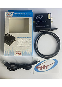 Bộ Chuyển Đổi Âm Thanh Digital NETBOX HT2,DÂY 3.5 RA 2 ĐẦU AV 5M - Hàng Chính Hãng