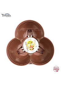 Chậu trồng cây cảnh 03 khoang Yamada 4L làm từ nhựa PP cao cấp cứng cáp, độ bền cao - nội địa Nhật Bản