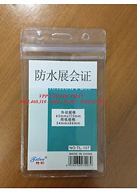 SỈ 50 BỘ THẺ ĐEO NHÂN VIÊN 107 (DỌC, KT 65*115mm) + dây đeo thẻ lụa móc nhựa (LOẠI ĐẸP)