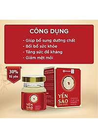 Yến sào Nam Dược lọ 70ml tổ yến chưng đường phèn bồi bổ, tăng sức đề kháng, giảm mệt mỏi