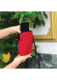Túi Đựng Điện Thoại Grepaco Đeo Chéo Mini Nam Nữ Unisex Vải Dù Bố Tote Canvas Chống Thấm Nước Có Dây Đeo Nhiều Ngăn Khóa Kéo YKK Thời Trang Hàn Quốc - Hàng Chính Hãng