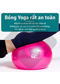 [65cm] KHÔNG KÈM BƠM Bóng tập Yoga Bóng Yoga Tròn Cỡ Đại 65cm Cao Cấp BG (hàng nhập khẩu)