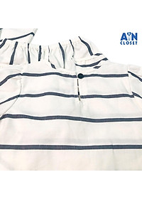 Bộ quần áo lửng cho mẹ họa tiết Sọc xám linen cotton - AICDMESQPMZ0 - AIN Closet