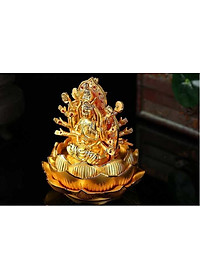 Tượng phật chuẩn đề đính đá đỏ