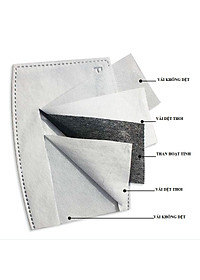 Khẩu trang vải có van lọc khí kèm miếng chắn nhựa ngăn giọt bắn cao cấp