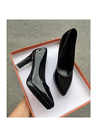 Giày cao gót nữ gót trụ lõi sơn 9cm FAROSA - C5 chất da mềm cực êm chân