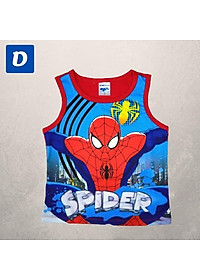 Bộ đồ bé trai hình siêu nhân nhện sát nách từ 10-42kg - thun cotton -HN.Store115