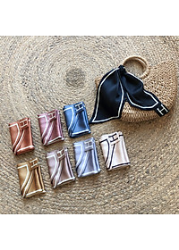 Khăn lụa đa năng thắt kiểu thời trang trẻ trung họa tiết chữ H SKC21 (chọn mầu)