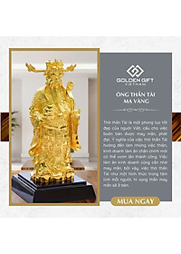 Quà tặng khai trương: Tượng Thần tài phong thuỷ mạ vàng 24K