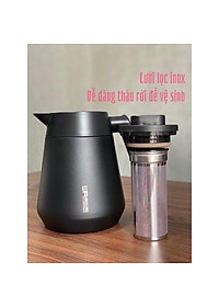 phích ủ nước nóng lạnh,bình pha trà có lõi lọc inox 304 nhập khẩu cao cấp 1,2 lít