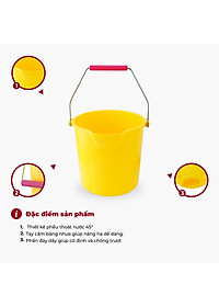 Xô nhựa tròn 10L TRUST nhiều màu