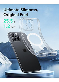 Ốp Lưng cho iPhone 16 Pro / iPhone 16 Pro Max ESR Zero Clear Case HaloLock - Hàng Chính Hãng