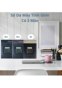[SỔ TAY DA KÈM MÁY TÍNH] Sổ Da Doanh Nhân Cao Cấp Kèm Máy Tính Dành Riêng Để Lập Kế Hoạch Cho Năm 2025