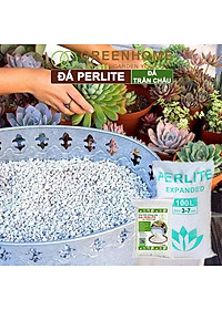 Đá Perlite Greenhome, Bao 300gr, Trồng Hồng, Thuỷ Canh, Giá Thể Trân Châu Giàu Khoáng Chất, Tăng Độ Tơi Xốp