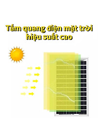 Đèn năng lượng mặt trời đèn pha100W 200W 300W 500W LED vỏ nhôm chống nước thời gian sáng kéo dài