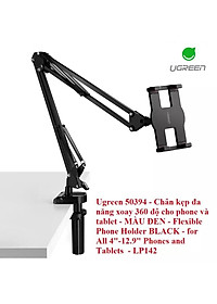 Ugreen UG50394LP142TK 4 - 12.9 Inch màu Đen Chân kẹp đa năng xoay 360 độ cho điện thoại + máy tính bảng - HÀNG CHÍNH HÃNG