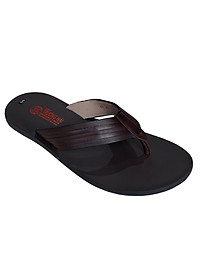 Dép nam xỏ ngón Trường Hải da bò thật màu nâu mặt đúc chịu nước XN151