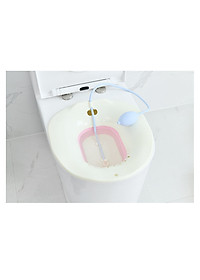 Chậu xông vùng kín sau sinh Song An Eco loại gấp gọn (chọn màu và vòi xịt)
