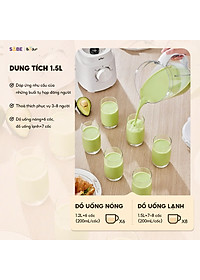 Máy Xay Sinh Tố Bear 1.5L SB-MX15L 700W - Hàng Chính Hãng