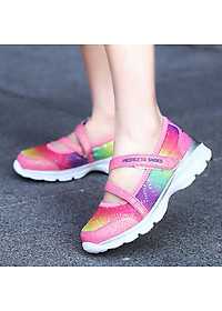 Giày Bé Gái Đa Sắc Màu Siêu Nhẹ Cho Bé Gái 3 - 12 Tuổi GA96 - Hồng