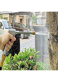 Vòi xịt nước inox tăng áp mạnh để rửa xe, phun nước tưới cây, vệ sinh sân vườn nhà cửa