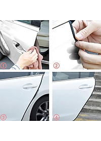 Gioăng cao su, nẹp viền cửa chữ U lõi thép PHUS chống va đập, cách âm, chống ồn cao cấp dài 5m 
