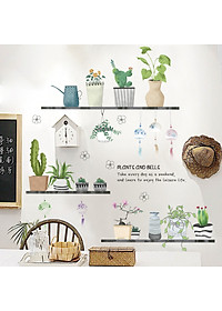 Decal dán tường Xương rồng XC9005