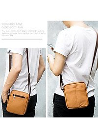 Túi đeo chéo nam DA BÒ THẬT phong cách mới  - BEE GEE DCN9214