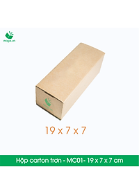 MC01 - 19x7x7 cm - 50 Thùng hộp carton trơn đóng hàng