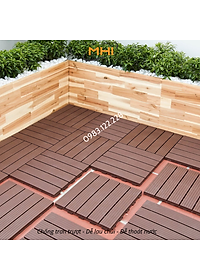 [COMBO 11] Vỉ nhựa lót sàn MHI cao 2 cm, chuyên dụng cho ban công, bể bơi sân vườn PP - kích thước 30 cm x 30 cm x 2 cm