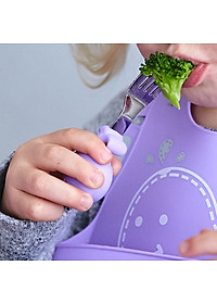 Bộ thìa nĩa tập ăn cho bé Palm Grasp Marcus & Marcus, từ 18 tháng