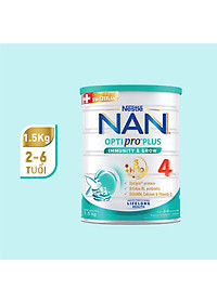 Nơi bán [Tặng Bàn ủi hơi nước cầm tay] Bộ 2 lon Sữa bột NAN OPTIPRO PLUS 4 Nestle Bé 2-6 tuổi 1500g/lon Giúp tiêu hóa tốt