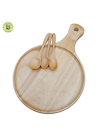 Khay/Thớt Gỗ Decor Trang Trí Thực Phầm/Pizza/Bánh Ngọt Nhiều Kích Thước - Đồ Gỗ Nhà Bếp Thương Hiệu Trường Sơn