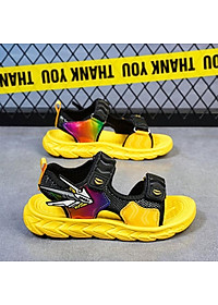 Sandal bé trai Robot chiến binh màu vàng năng động và cá tính cho trẻ em 4 - 12 tuổi đế siêu nhẹ chống trơn cao cấp ST62
