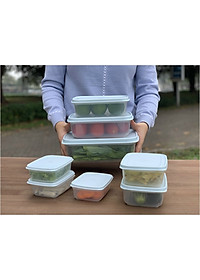 Hộp đựng thực phẩm nắp mềm Sanada, thân bằng nhựa PP cao cấp, kết hợp hoạt chất CEM-Bio kháng khuẩn an toàn - nội địa Nhật Bản 