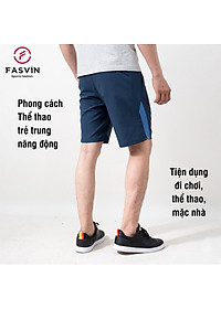 Quần Đùi Nam FASVIN Vải Gió Nhẹ Mát Hàng Nhà Máy Chất Lượng Cao Thể Thao Hay Mặc Nhà Q22508.HN