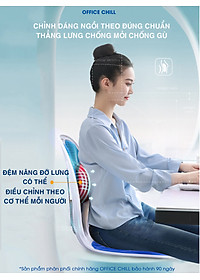 Ghế Chỉnh Dáng Ngồi Công Thái Học OFFICE CHILL Ngồi Thẳng Đúng Tư Thế Chống Đau Lưng Gù Lưng Ghế Thế Hệ Mới Bảo Hành 90 Ngày
