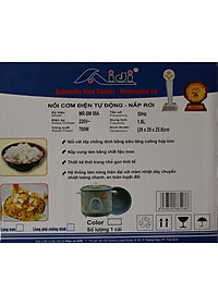 Nồi Cơm Điện Tự Động Nắp Rời Aidi MR-SM 09A (1,8 lít) - Màu Ngẫu Nhiên - Chính Hãng