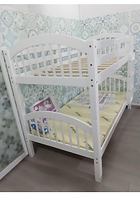 Giường 2 Tầng Gỗ Tự Nhiên 030 (White)