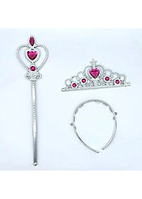 Set Phụ Kiện Vương Miện + Gậy Phép (Đũa Thần) Elsa Cho Bé Gái - HM0285