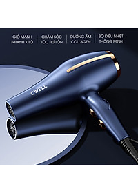 Máy sấy tóc CWELL công suất lớn 1800W-2500W C03HD, 6 chế độ tùy chỉnh nóng/lạnh, thiết kế chuẩn Salon