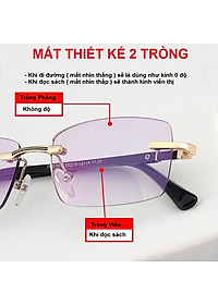 Kính Lão, Kính Viễn 2 Tròng Gọng Khoan Sang Trọng Vừa Dùng Đi Đường Vừa Dùng Đọc Sách, Chống tia Uv400, Chống Lóa - BLUE LIGHT