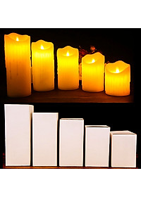 Nến Điện Tử Tim Lắc Cao Cấp Mô Phỏng Như Nến Sáp Tặng Kèm Pin