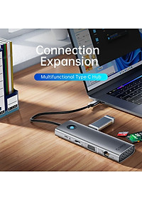 Bộ chuyển đổi ( Hub ) đa năng 6 trong 1 cổng Type-C Orico PW11-6PR-SV-EP - Hàng Chính Hãng