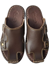 Dép Nam Bít Mũi BIGGBEN Da Bò Thật Cao Cấp DN145