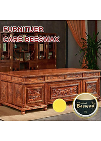 Sáp ong Beewax vệ sinh đánh bóng đồ gỗ nội thất chống thấm thành phần tự nhiên 103gr tặng kèm 2 khăn vải 